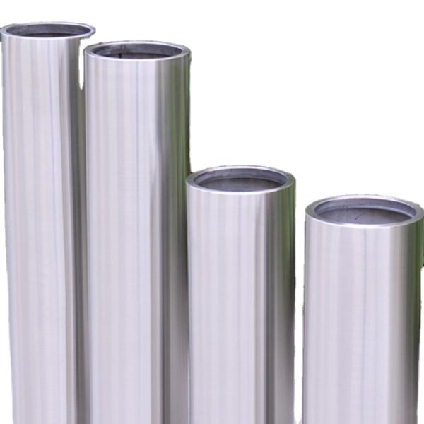 Plantador de aço inoxidável do metal de potenciômetro da flor artificial do tambor alto