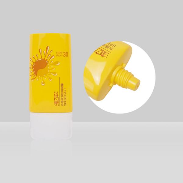 tubo líquido plástico cosmético da fundação do tubo do creme do BB 60-120ml com o tubo oval plástico da tampa lisa super