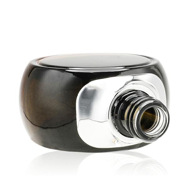 El dropper redondo de cristal del suero de Skincare embotella la botella 30ml del claro de 1oz 2oz