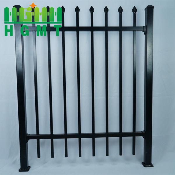 Clean Easy‑Wipe Tubular Steel Fence For Dusty Environment