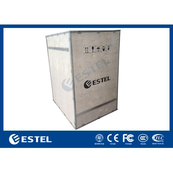 ET8080130A-22U Outdoor Telecom Cabinet With Air Conditioner Cooling And Four Wheels