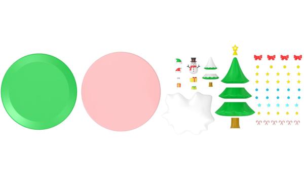 Silicone Rubber Christmas Tree Stacking Toy, Infant Kids Gift Color Recognition Educational Puzzle Toy