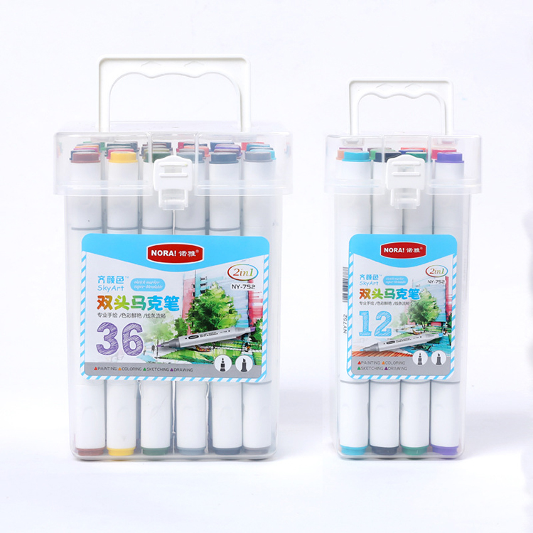 36 Colors Double Head Printing Color Number Oily Custom Markers Pen Marker Pen Permanent