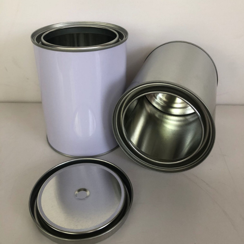 Металл круга SGS жестяные коробки краски масла 3,38 Oz с ручкой