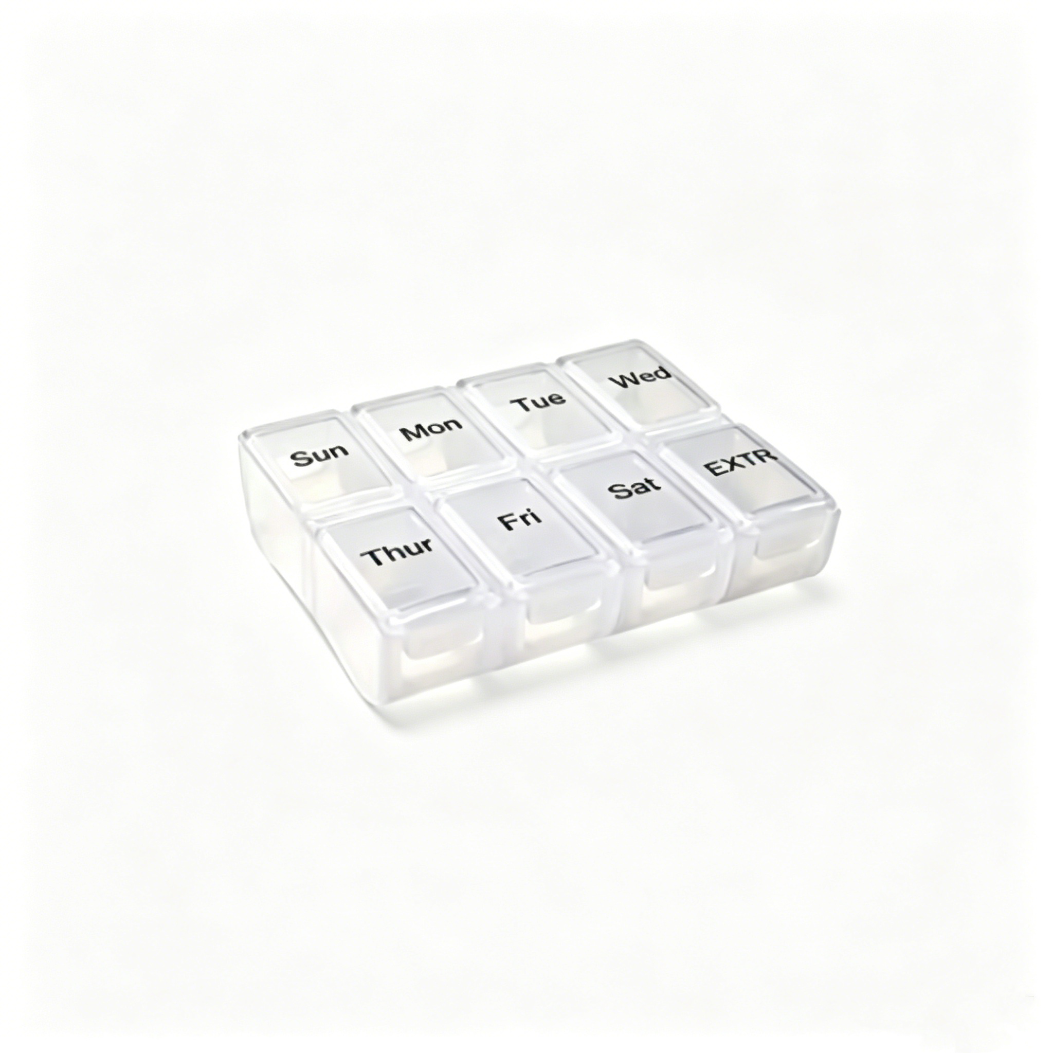 8 Compartments Medicine Box 2 Compartments Detachable Plastic PP Storage case Carry Travel Mini Plastic One Day Pill Box