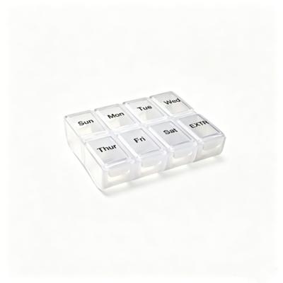 8 Compartments Medicine Box 2 Compartments Detachable Plastic PP Storage case Carry Travel Mini Plastic One Day Pill Box