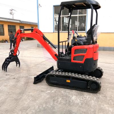 Trilha telescópica Mini Crawler Excavator 2000kg Mini Excavation Equipment