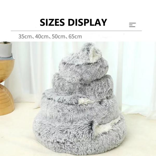 Eco Friendly Soft Long Plush Pet Sleep Bed Felt Sponge For Large Small Kittens