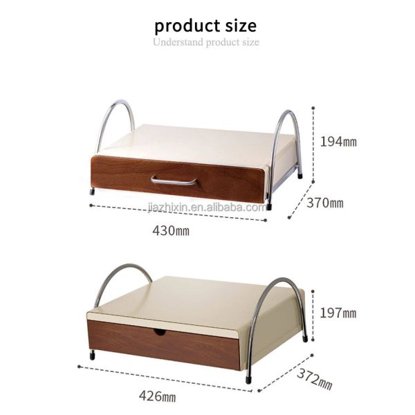 Living Room mesa 2 Tier Pull out Coffee Pod Storage Box Coffee Machine Rack with Drawer Tea Bag Organizer Kitchen Spice Shelf