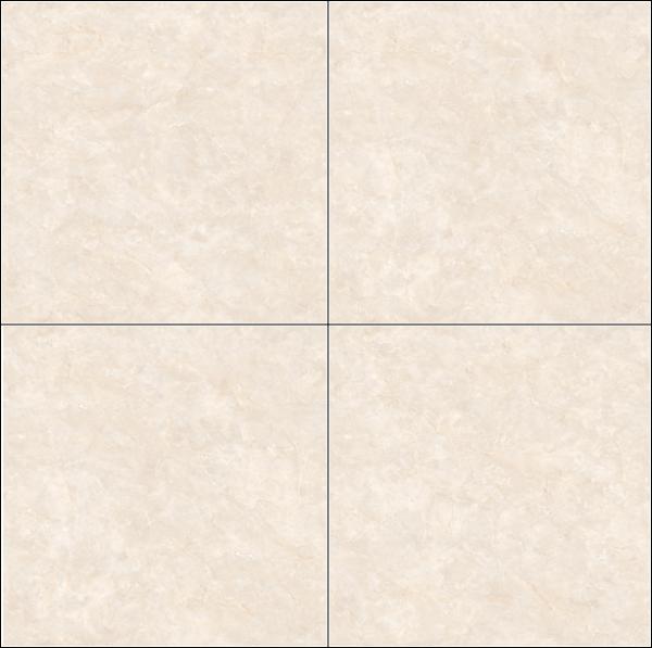 Light Yellow Marble 800x800mm Non-slip Polished Glazed Porcelain Tiles For Office