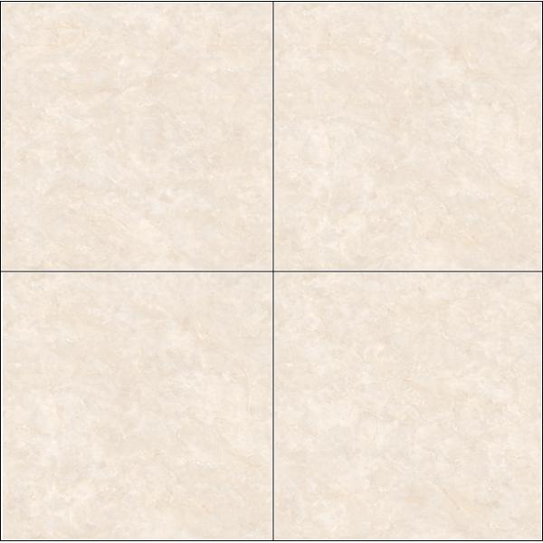 Light Yellow Marble 800x800mm Non-slip Polished Glazed Porcelain Tiles For Office