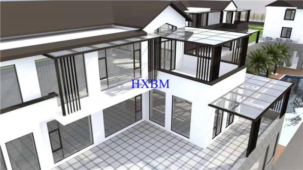 6063 -T5 Aluminum Residential Casement Windows Construction Project