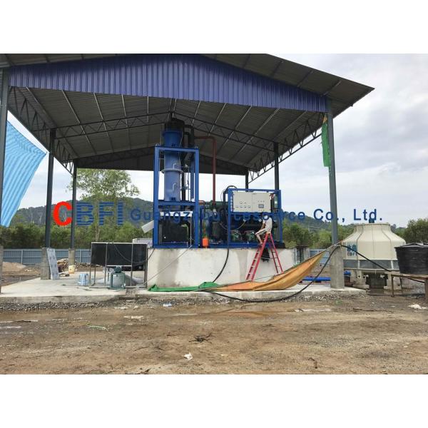 Water Cooling Tube Ice Machine With Daily Capacity 5000kg/24h