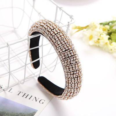 Rhinestone Bling 100 Mulberry Silk Headband Ladies' Hair Decoration