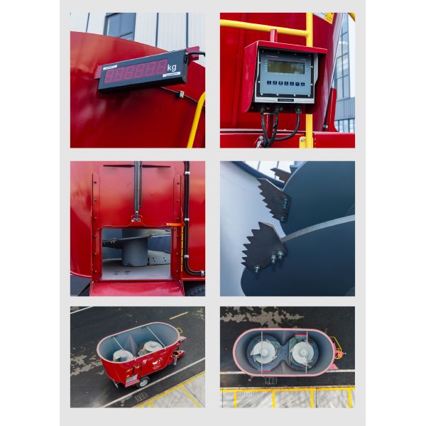 10m³ Vertical TMR Mixer Superior Stability For Large Livestock Ranches