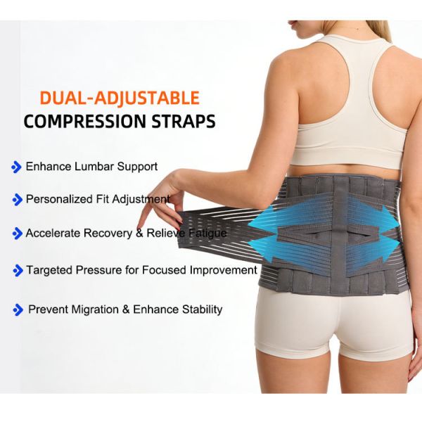 7 Bionic Support Stays Lumbar Support Belt 360 Wrap Back Pain Brace