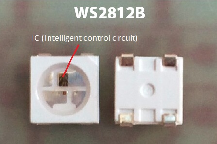 Пикселов светов прокладки СИД 5VDC WS2812B цифров Addressable 30/m и 30 СИД/m