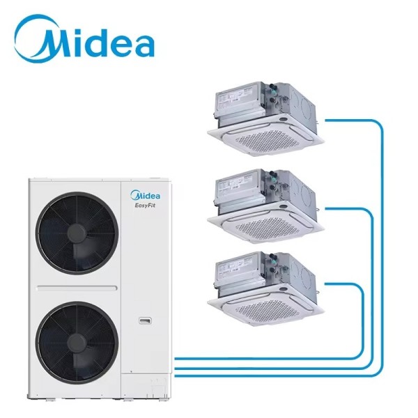 Midea V8 EasyFit VRF System Fast Retrofit HVAC Without Piping Replacement Replace the system keep the pipes and hand the building back weeks ahead of schedule