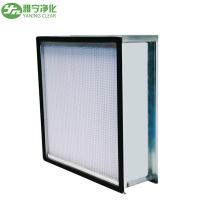 Fibra de vidrio H13 filtro de aire Hepa portátil con separador de papel de marco de aluminio