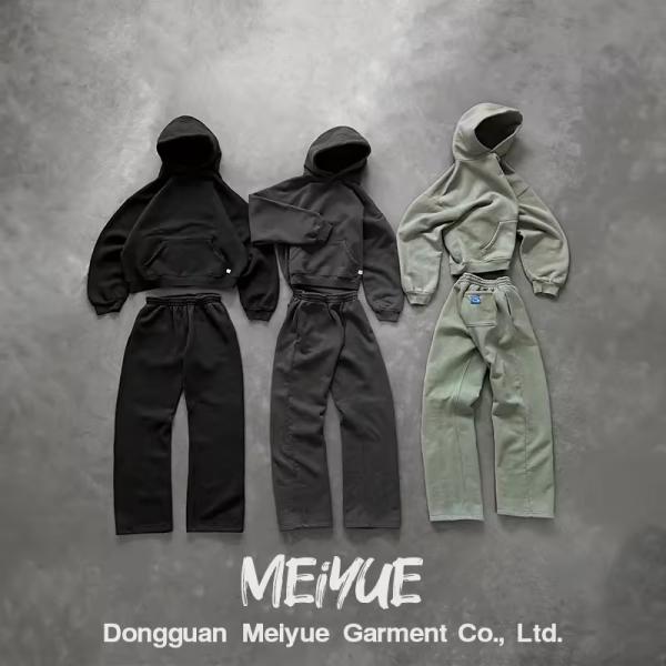 Custom Blank Zip Up Plain Pullover Hoodie Joggers Baggy Sweatpants Hoodie Set Jogging Suits Sweatsuit Tracksuits For Men