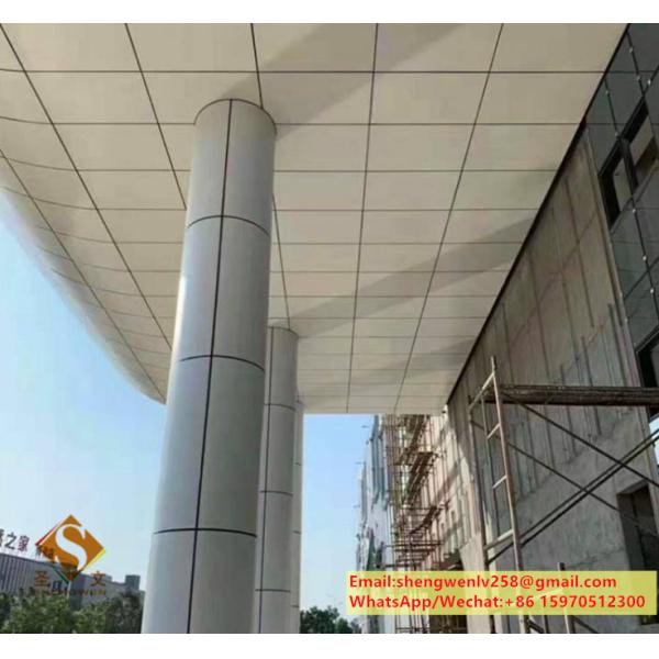 Single Board Decoration Exterior Wall Cladding Custom Aluminium Veneer Wall Curtain Design Aluminium Profile Wood Veneer