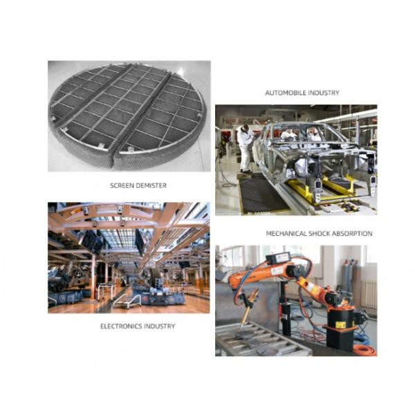 Maquillaje de alambre de punto resistente al calor y resistente a la corrosión para filtración de líquidos