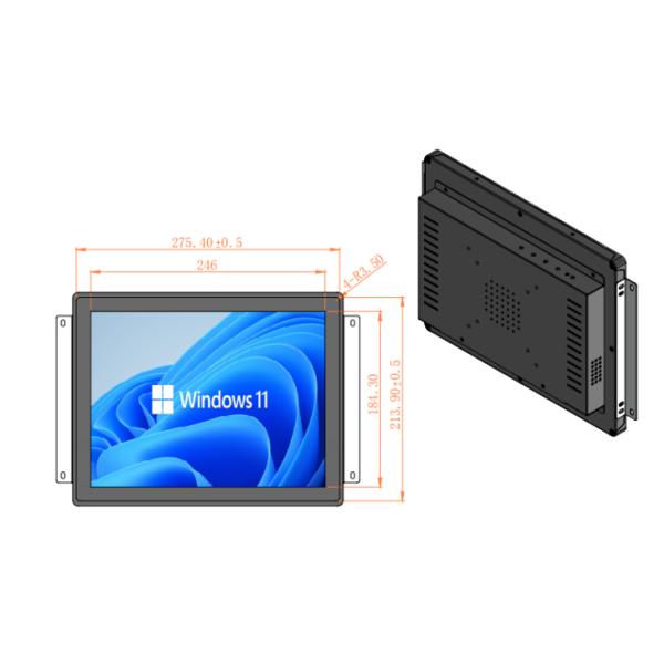 12.1Inch High Resolution 1024*768 PCAP Touch Monitor JB121MT-M350  for Industry Application