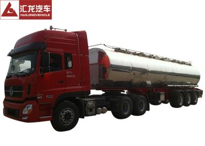 Anti Static Liquid Tank Trailers Low Residual Liquid Germ Free Tank