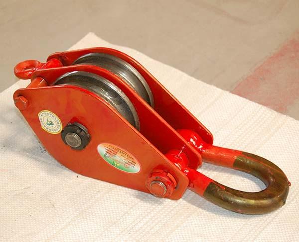 JTPB-F2 Hook(Chain Link)Sories Closed Double Wheels Pulley