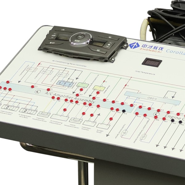 Automotive Air Conditioning Training Equipment for Vehicle HVAC Teaching with Automatic Electronic Control System