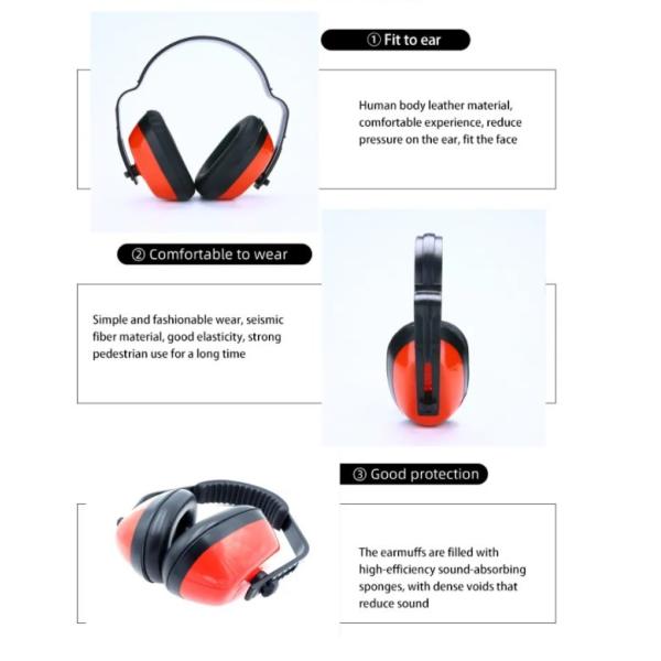 мягкий звукоизоляционный ANSI оценки уменьшения шума Earmuff предохранения от халявы уха 25db