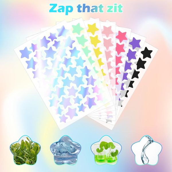 Customized Color Hydrocolloid Acne Pimple Patch Star Shape For All Skin Types
