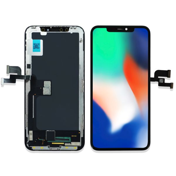 Factory Price iPhone X LCD Screen with 580±50 Cd/m2 Brightness 1:1300 Contrast Ratio and 98% NTSC JK Incell Display
