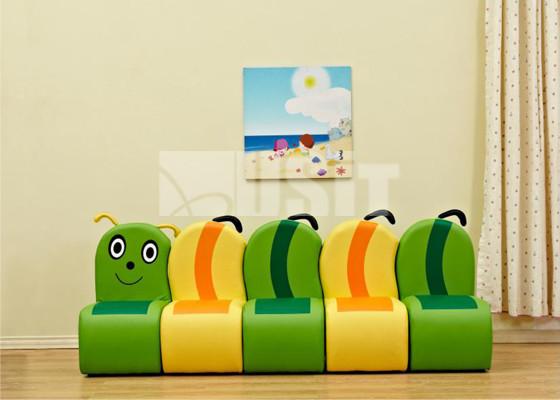 O bebê Seat caçoa o sofá bonito econômico das crianças do sofá das crianças de Seater Kawaii Caterpillar da criança 5 dos brinquedos