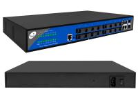 Interruptor 10 da fibra de 16 ethernet dos portos/100M portos de Gigabit Ethernet da fibra 4 de 2 gigabits