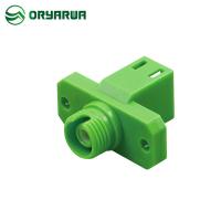 LC do adaptador híbrido plástico da fibra ótica de FC à cor verde