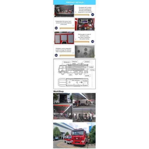 Camión de Bomberos Shacman F3000 de 12000 litros y 12 toneladas para rescate con agua y espuma