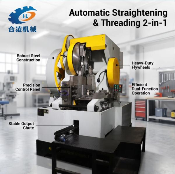 Factory Direct Automatic Straightening, Cutting and Thread Rolling All-in-One Machine for Screw Bolt Manufacturing