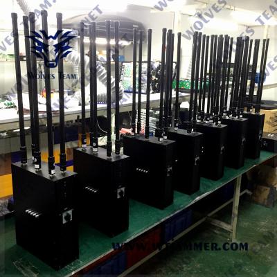 Tipo portátil do sinal do telefone celular de Manpack do jammer do sinal da trouxa de 6 faixas para o exército