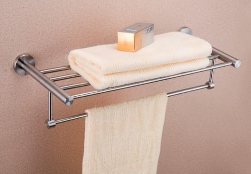 Double towel rack83311B (7044) -Brush&Polish& Round&Stainless steel 304&Bathroom Accessories&kitchen&Sanitary Harware