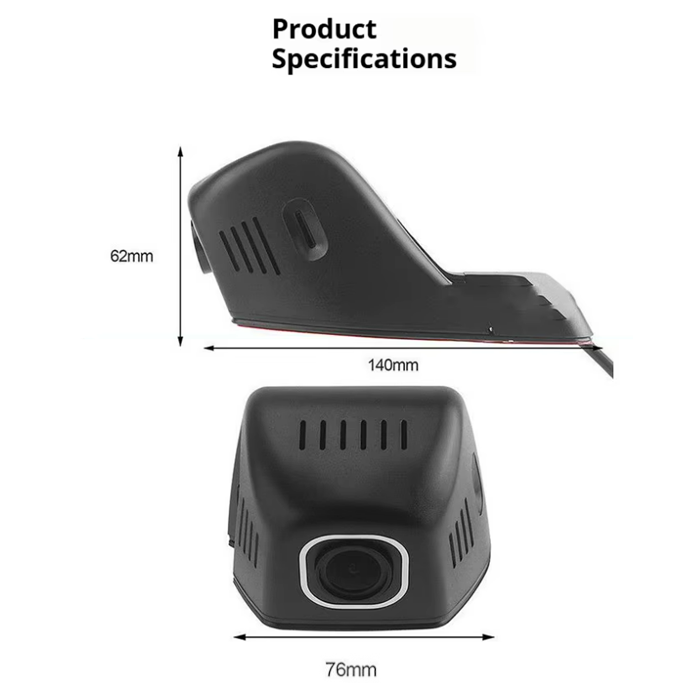 Integrated 4K 2K Hidden WIFI Car Dash Cam Universal For Honda All Models