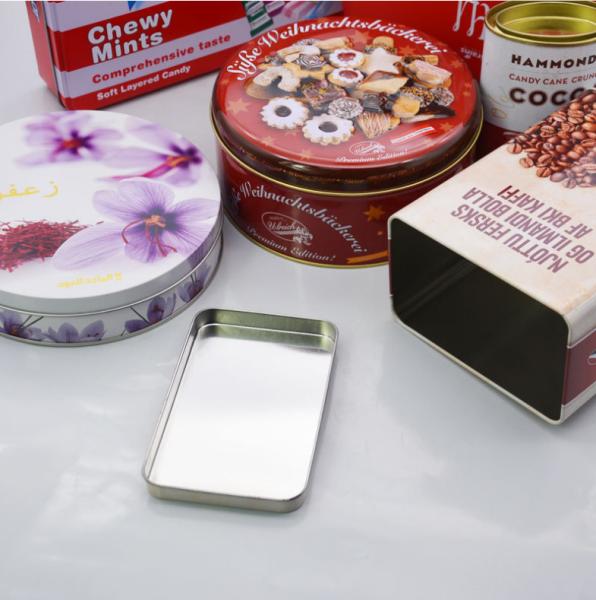 metal Tin Box For Biscuit Packing da espessura de 0.35mm