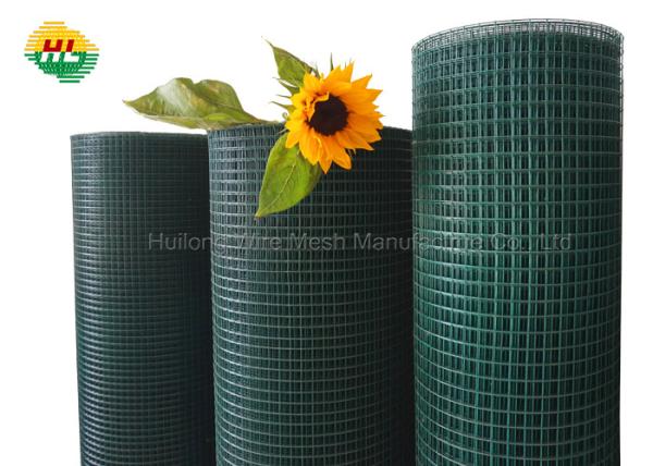 PVC verde 0,65 X 0,65 Grade 19 Gauge 40 X 82Ft Galvanizado malha laminada tecido de hardware para fio de coelho cercas de aves de capoeira