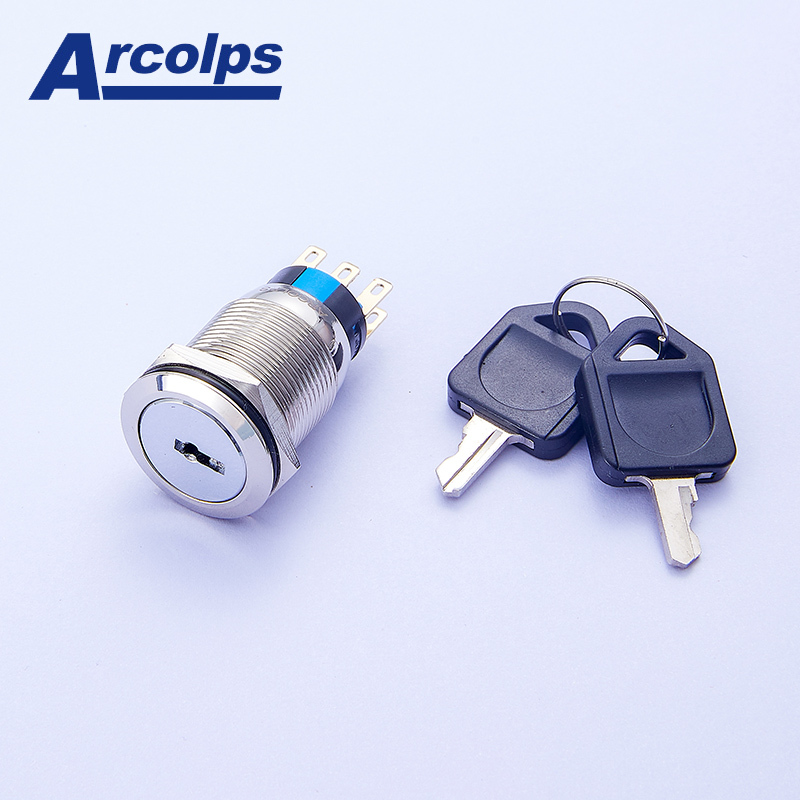 8301 Aluminum Push Button Switch 19mm Anti Vandal Push Button Switch 250V 1NO