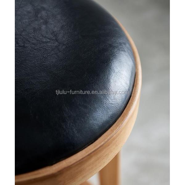 Specific Bar Chair Newest Design Wood Modern Upholstered Round High Chairs for Classical Design