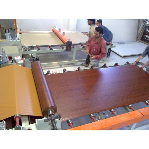 1200*600mm Fully Automated Gypsum Ceiling Tiles Making Machine With Water Glue For PVC Film