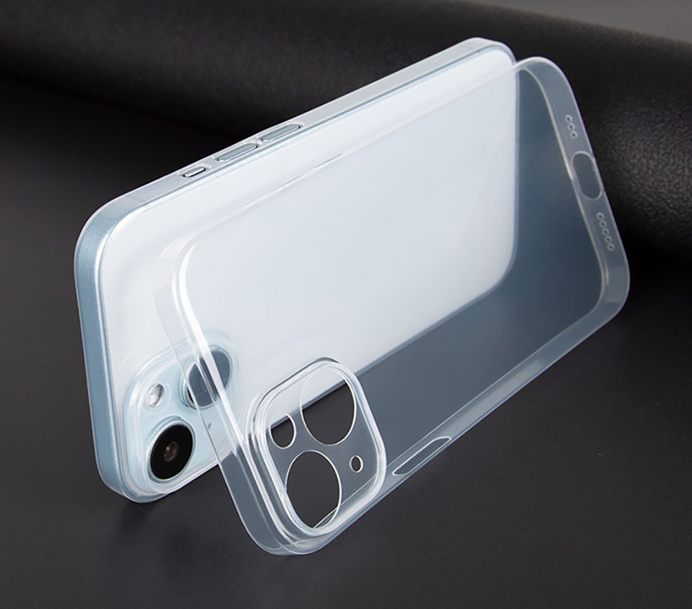 For Laudtec High-Grade Transparency Ultrathin Soft Phone Case for iPhone 16 15 14 13 12 11 Plus Pro Max 0.5 0.6Mm PP PC