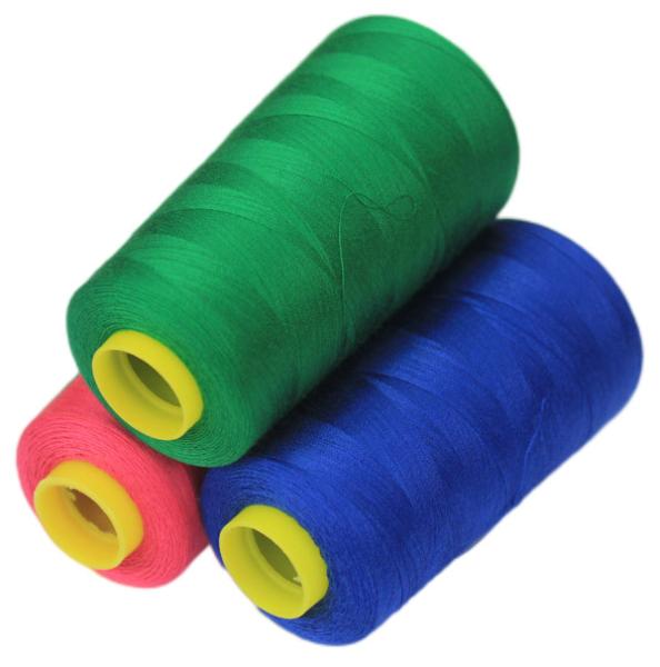 Fios de costura de poliéster de 100% de espinha de núcleo multicolorido 40/2 3000Y 4000Y 5000Y
