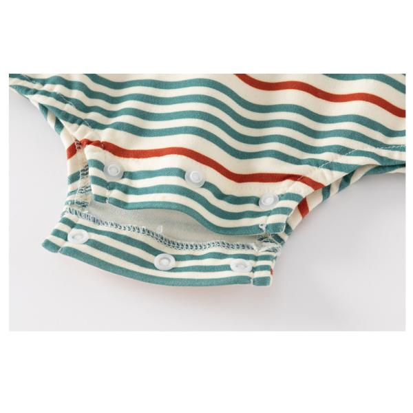 Wholesale Newborn Striped Cotton Baby Romper Custom Unisex Baby Bodysuits