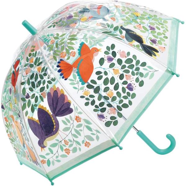 Japan Style Waterproof Kids Umbrella Full Printing Fiberglass Frame Hook Handle